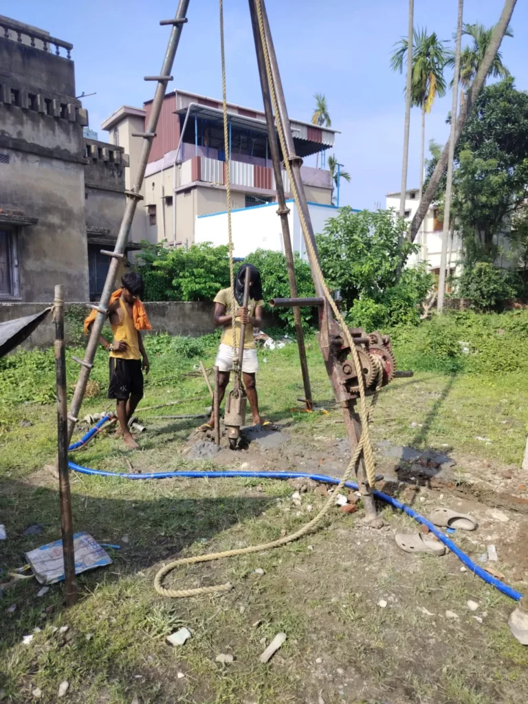 Soil investigation boring at site